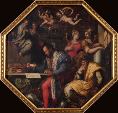 Cosimo étudie la prise de Sienne, 1563-1565 - Giorgio Vasari