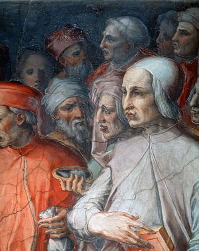 Marsile Ficin flanqué de Paolo del Pozzo Toscanelli, détail de Cosme l