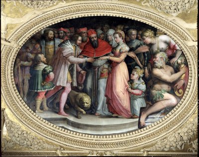 Le Pape Clément VII mariant Catherine de Médicis et Henri II de France, 28 octobre 1533, de la 