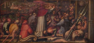 Le pape Eugène IV débarque à Livourne pour se réfugier à Florence, 1563-1565 - Giorgio Vasari