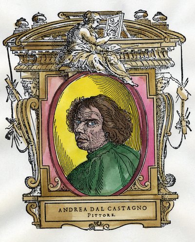 Portrait du peintre Andrea Del Castagno - Giorgio Vasari