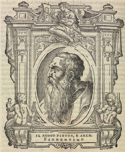 Rosso Fiorentino, tiré de « Les Vies des plus excellents peintres, sculpteurs et architectes », 1568 - Giorgio Vasari