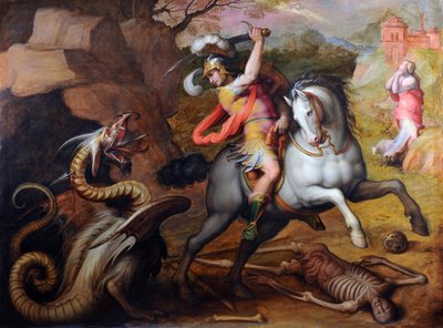 Saint Georges et le dragon - Giorgio Vasari