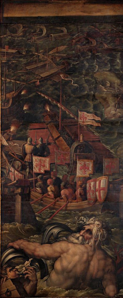Bataille navale entre Florentins et Pisans, 1563-1565 - Giorgio Vasari