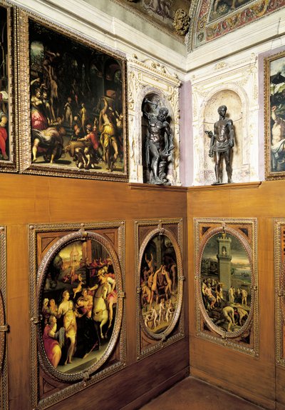 Studiolo (petit cabinet) de Francesco I, par Giorgio Vasari (1511-1574), Palazzo Vecchio, Florence, Italie - Giorgio Vasari