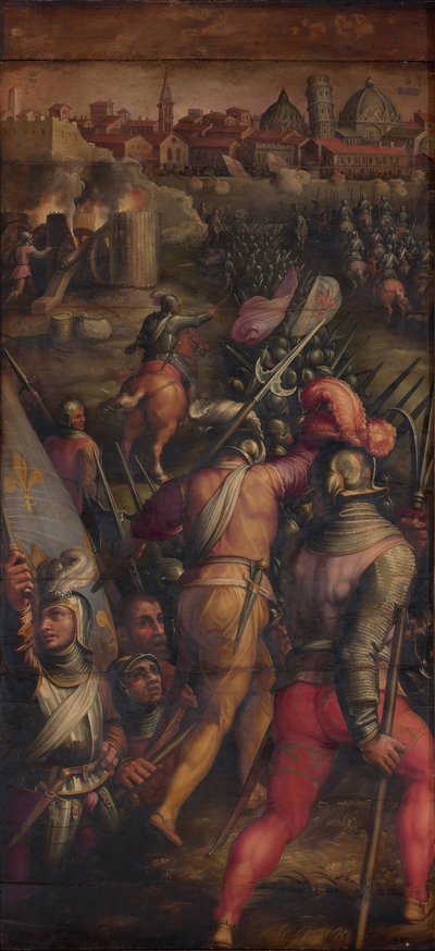 La Bataille de Barbagianni près de Pise, 1563-1565 - Giorgio Vasari