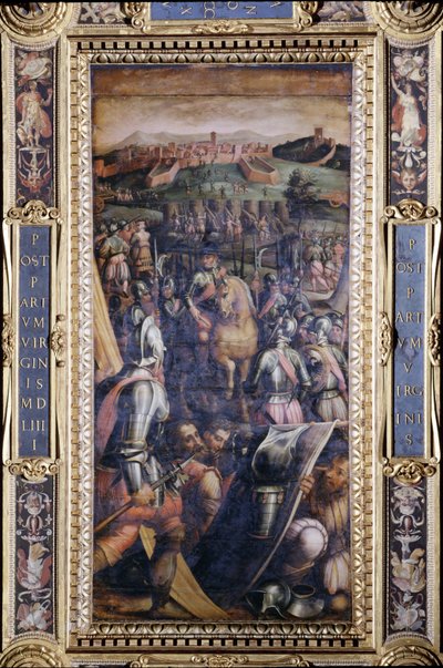 La Capture de Casole du plafond du Salone dei Cinquecento, 1565 - Giorgio Vasari