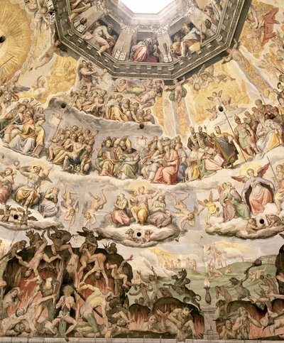 Le Jugement dernier, détail de la coupole du Duomo, 1572-79 - Giorgio Vasari