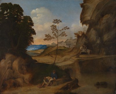 Italien : Il Tramonto (Le coucher de soleil) - Giorgione
