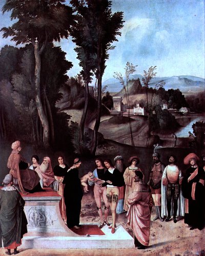 English : Moses undergoing Trial by Fire (Moïse à l