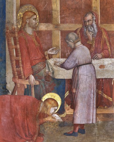 Chapelle de la Madeleine, le mur ouest : Scènes de la vie de la Madeleine, 