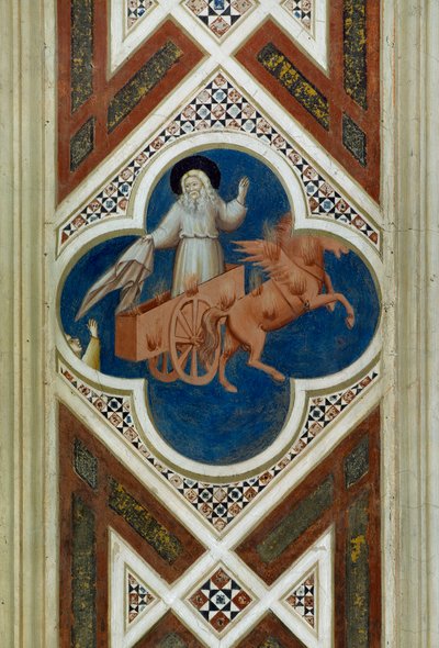 Élie emporté au ciel, Détail de la Vie et Passion du Christ, par Giotto - Giotto (c.1266 1337)