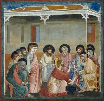Lavement des pieds, (détail) - Giotto (c.1266 1337)