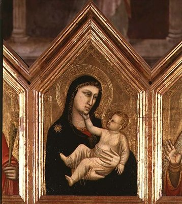 Madone et enfant, du Polyptyque de Sainte Réparate - Giotto (c.1266 1337)