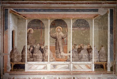 Saint François apparaît à un chapitre à Arles pendant la prédication de Saint Antoine de Padoue - Giotto (c.1266 1337)