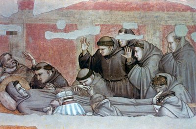 Mort de Saint François et inspection des stigmates, vers 1320 - Giotto di Bondone