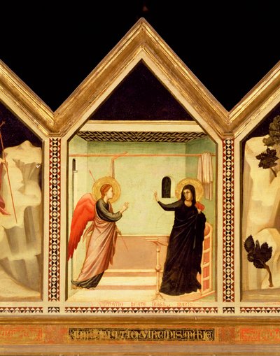 Annonciation, du Polyptyque de Sainte Réparate (détail) - Giotto di Bondone