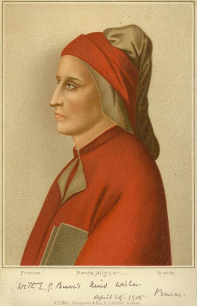 Dante Alighieri (vers 1265-1321), poète italien - Giotto di Bondone