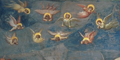 Détail de putti de La Lamentation du Christ - Giotto di Bondone