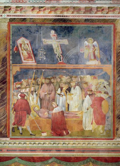 Saint Jérôme vérifiant les stigmates sur le corps de Saint François, 1296-97 - Giotto di Bondone