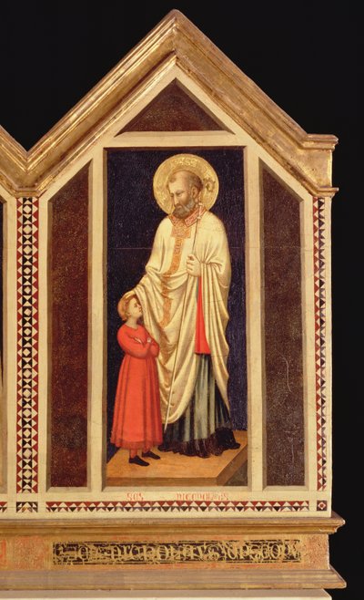 Saint Nicolas, du Polyptyque de Sainte Réparate (détail) - Giotto di Bondone