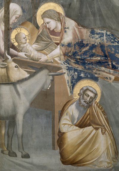 La Nativité, détail de la Vierge et l