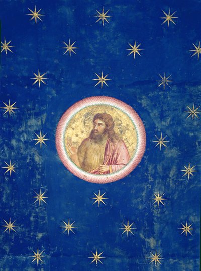 Le Prophète Jean-Baptiste, de la voûte du plafond, vers 1305 - Giotto di Bondone