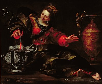 Circé préparant du vin, vers 1630 - Giovacchino Assereto