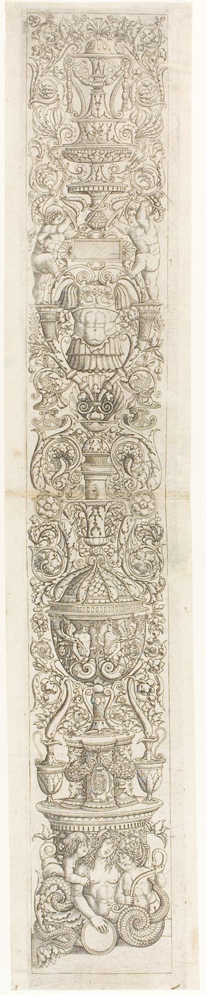 Néréide chevauchée par deux enfants, planche six de Douze panneaux d