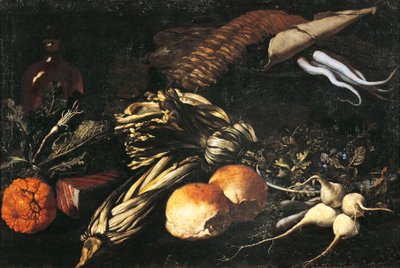 Nature morte avec légumes - Giovanni Battista Ruoppolo or Ruopolo