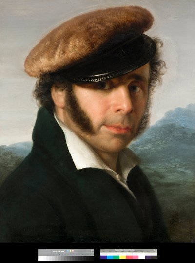 Portrait du peintre italien Pietro Ronzoni (1781-1862) Peinture de Giovanni Carnovali dit Piccio (1804-1873) 1825 Collection privée - Giovanni (1804 1873) Carnovali