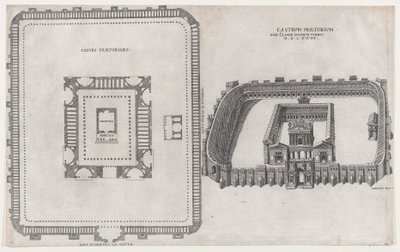 Speculum Romanae Magnificentiae: Castrum Praetorium, 1581 - Giovanni Ambrogio Brambilla