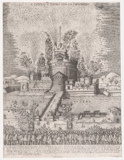 Speculum Romanae Magnificentiae : La Girandole au Castel Sant