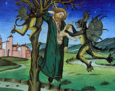 Judas pendu, Bible Nouveau Testament - Giovanni Ambrogio de Predis