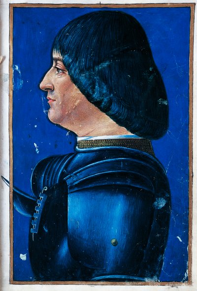 Portrait de Ludovico Maria Sforza, Moro - Giovanni Ambrogio de Predis