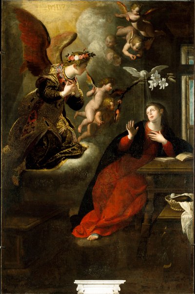 Annonciation, peinture par Giovanni Andrea Ansaldo - Giovanni Andrea Ansaldo