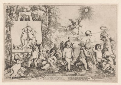 Allégorie avec putti - Giovanni Andrea Podesta