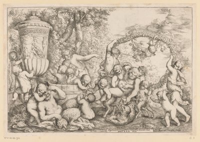 Bacchanale avec Silène - Giovanni Andrea Podesta