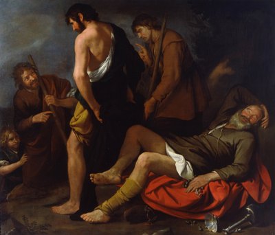 Ivresse de Noé, 1630-1640 - Giovanni Andrea de Ferrari