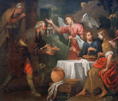 Abraham et les trois anges - Giovanni Andrea di Ferrari