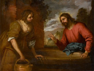 Le Christ et la femme de Samarie, vers 1635 - Giovanni Andrea di Ferrari