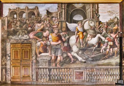 Alexandre le Grand domptant Bucéphale, 1519 - Giovanni Antonio Bazzi Sodoma