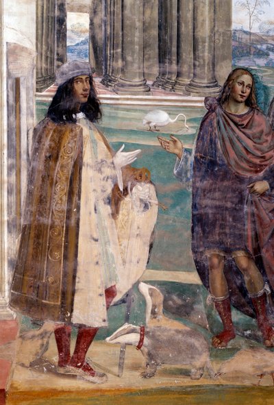 Saint Benoît répare un tamis cassé (autoportrait de l
