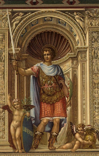 Saint Victor, peinture par Il Sodoma au Palazzo Comunale, Sienne, Italie - Giovanni Antonio Bazzi after Sodoma