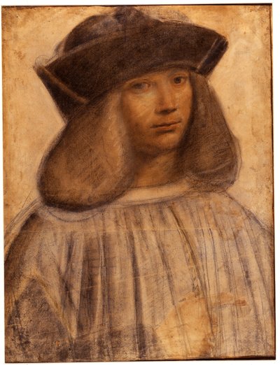 Portrait de Francesco Melzi (v. 1491- 1570) peintre italien, élève et compagnon (amant) de Léonard de Vinci - Giovanni Antonio Boltraffio