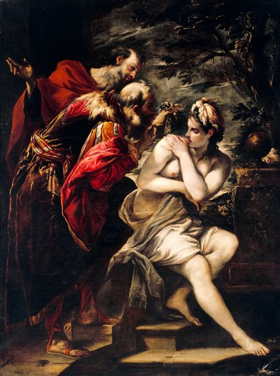 Suzanne et les vieillards - Giovanni Antonio Burrini or Burino