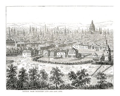 Londres depuis Islington City et East End. D