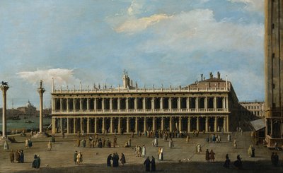 La bibliothèque et la Piazzetta, Venise, depuis le Palais des Doges - Giovanni Antonio Canal