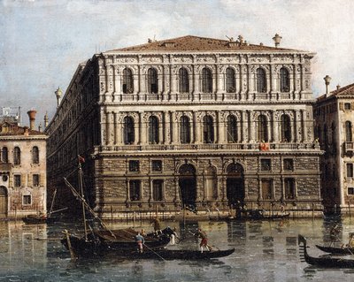 Le Palazzo Pesaro depuis le Grand Canal, Venise - Giovanni Antonio Canal