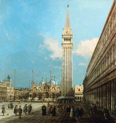 La Piazzetta, Venise, avec le Bacino di S. Marco et l